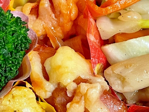 ウインナーと新玉ねぎのケチャップチーズ焼き